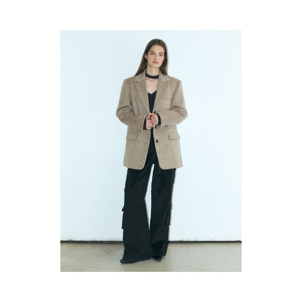 韩国直邮ETMON 女士运动茄克/外套WC120TWWB4 Alpaca Wool Winter - 图0