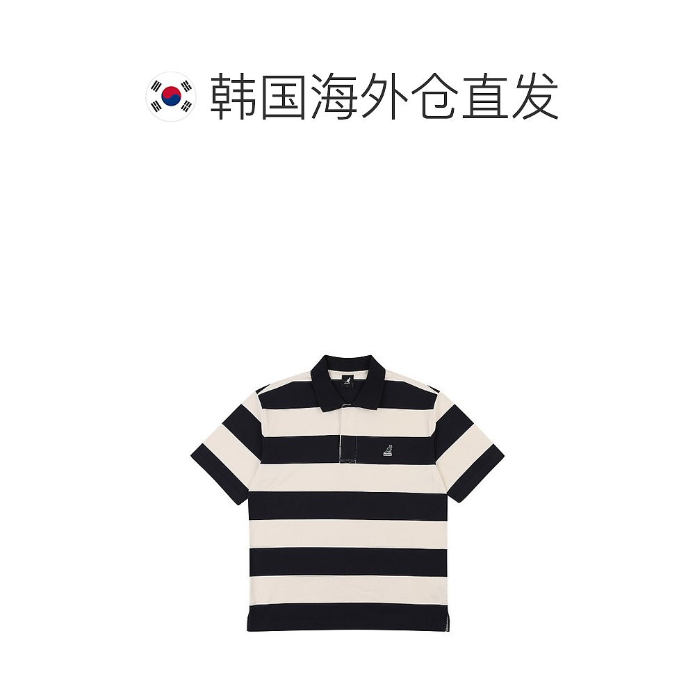 韩国直邮Kangol 衬衫 男女通用条纹 POLO 衫 1723 - 图1