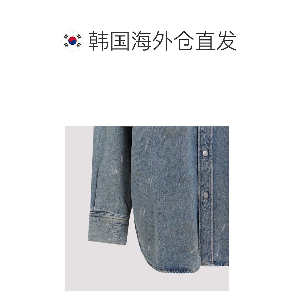 韩国直邮ACNE STUDIOS24SS衬衫女CB0070 BLUE - 图1