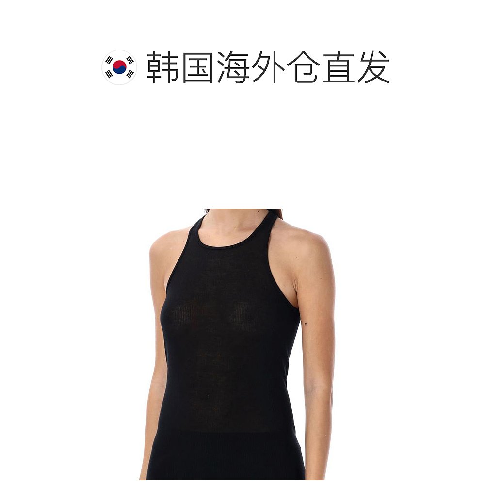 韩国直邮RICK OWENS24SS短袖T恤女24PRP01D2101RC 09BLACK - 图1