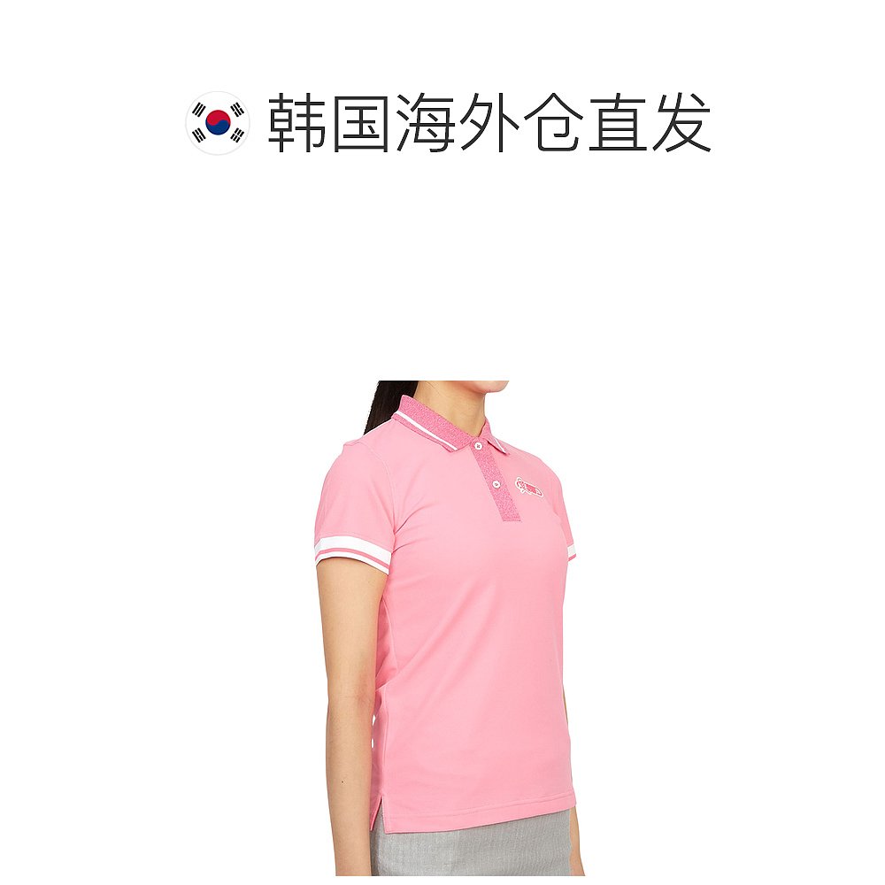 1h可退 韩国直邮MARK & LONA MLW 3B AP08 PINK 女士 半袖T恤衫 - 图1