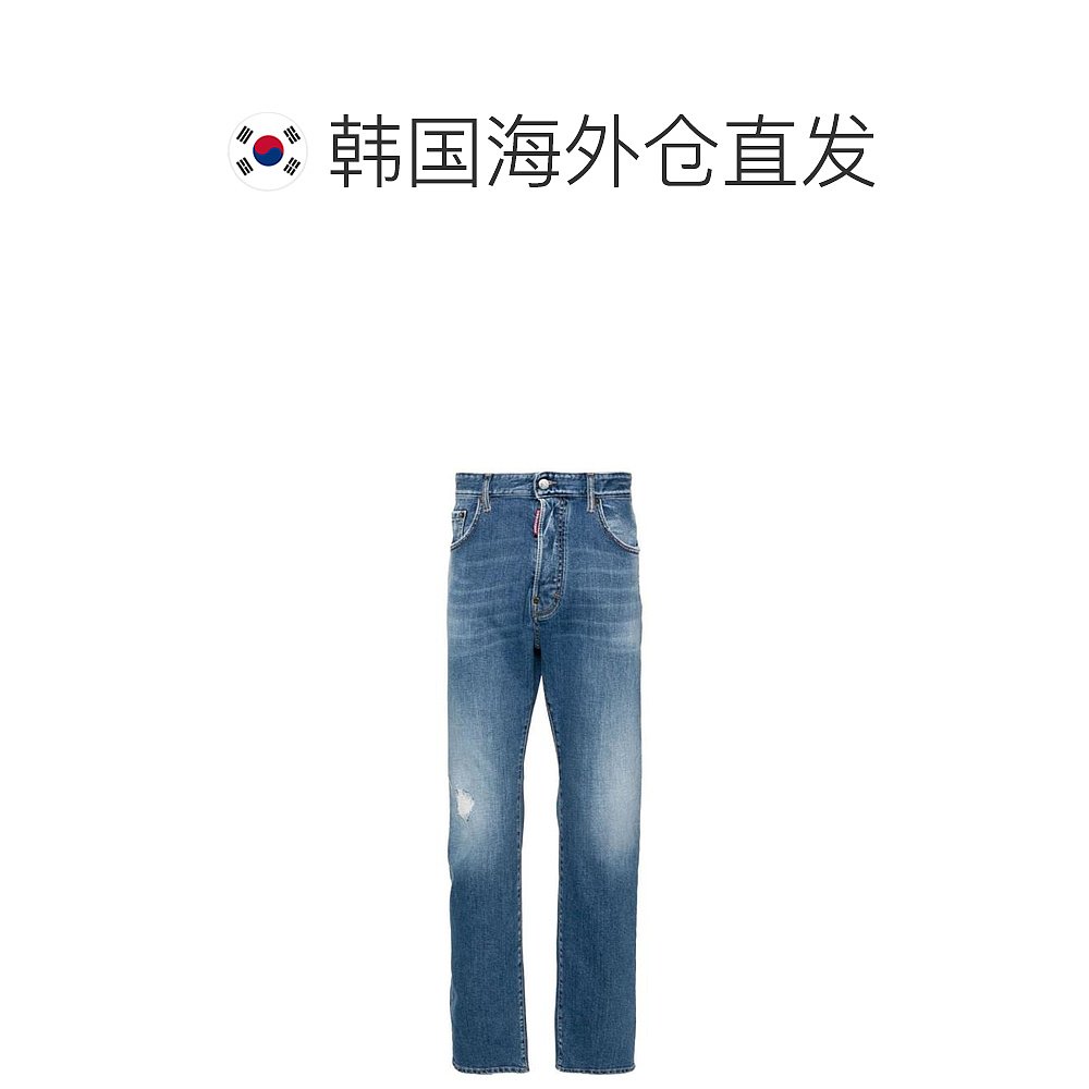 韩国直邮DSQUARED224SS牛仔直筒裤男S71LB1355S30663470BLUE - 图1