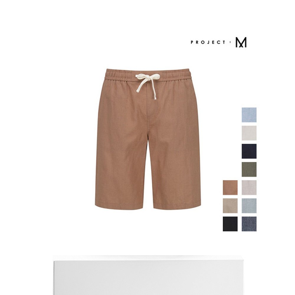 韩国直邮[Project ME]男士棉麻橡筋短裤子_EPB2PH1901-图3