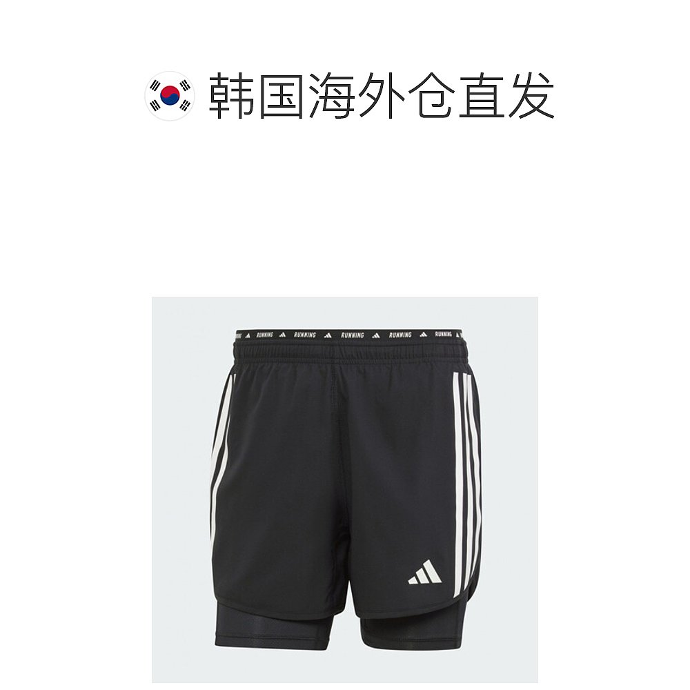 韩国直邮[Adidas] OUNDERRUN 3S 2in1短裤 IQ3808-图1