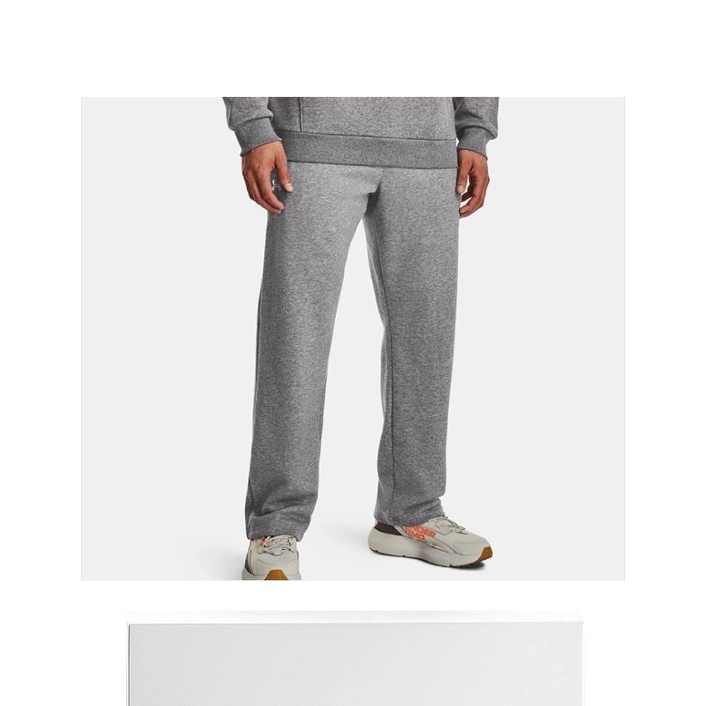 韩国直邮UNDER ARMOUR 1379770 灰色男士 Rival 抓绒长裤宽松版型,淘宝优惠券,粉丝福利购,淘宝优惠卷