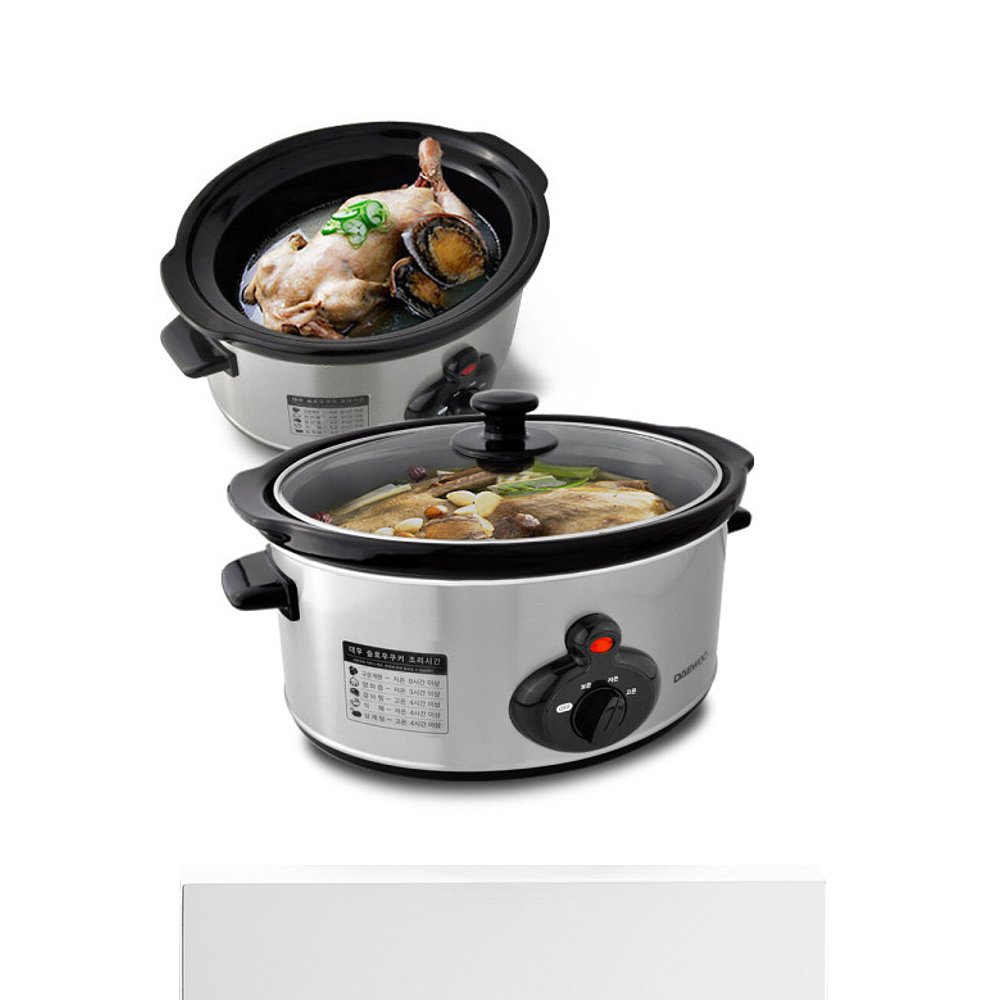 韩国直邮Daewoo 电饭煲 Slow Cooker 3.5升麦饭石鸡蛋参鸡汤 DEC- - 图3