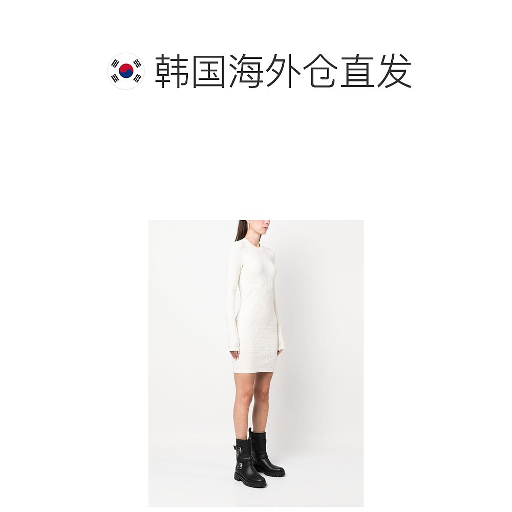 韩国直邮FENDI24SS中长连衣裙女FZDB85AQ41 F1M2A White-图1