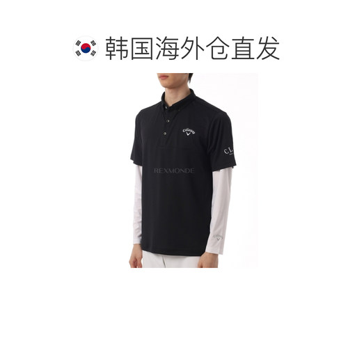 韩国直邮Callaway 酷芯短袖衬衫内衬套装（C26134113-黑色） 短袖 - 图1