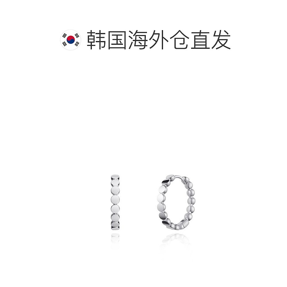 韩国直邮Stonehenge 耳环 [STONE HENGE] 一键式按扣银耳环 U0131 - 图1