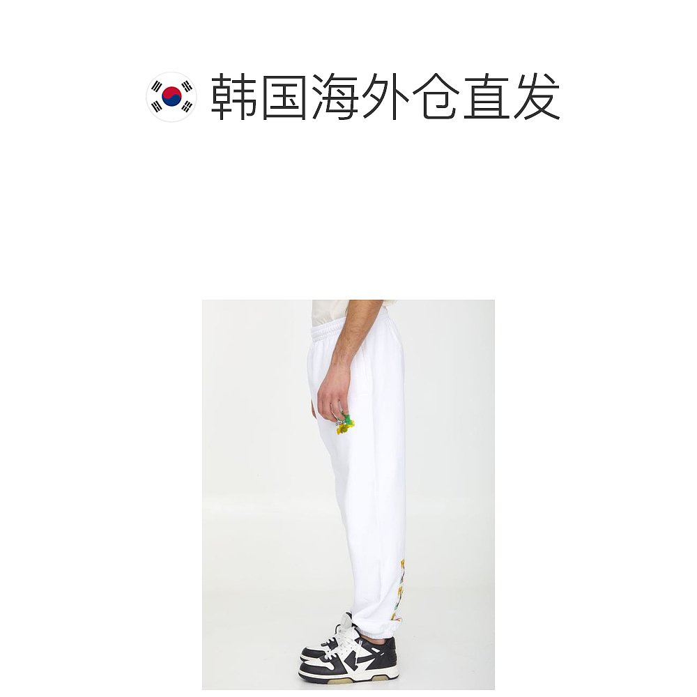 韩国直邮OFF WHITE23SS直筒裤男OMCH029S23FLE002WHITE - 图1