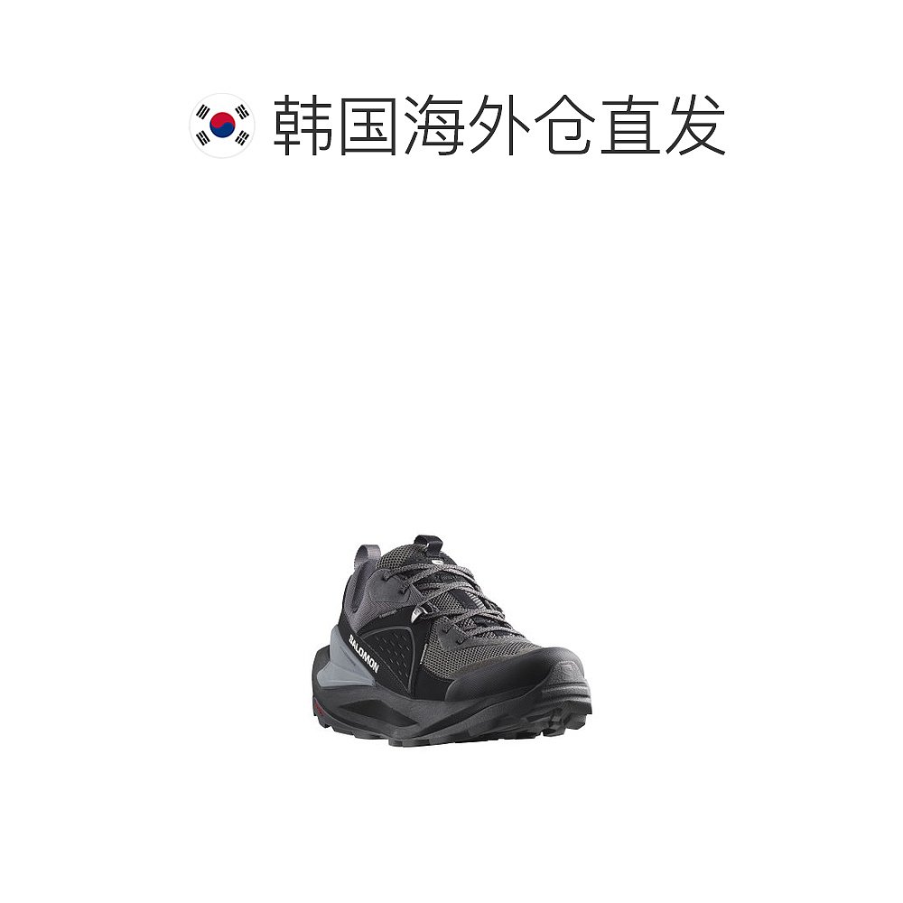 韩国直邮SALOMON  男士登山鞋ELIXIR GTX - BLACK/MAGNET/QUIET S - 图1