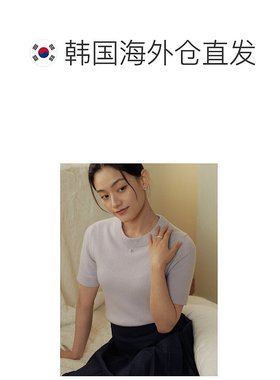 韩国直邮TATIANA 灰色天然淡水珍珠项链TATI301564716纯银吊坠