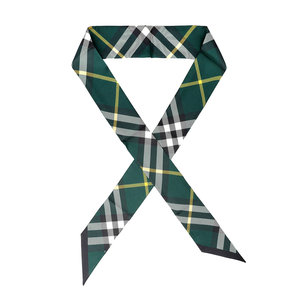 韩国直邮burberry 围巾披肩博柏利真丝格纹配饰领巾