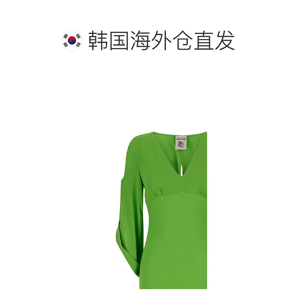 韩国直邮SEMI COUTURE24SS连衣裙女S4SU11Q240 Green - 图1