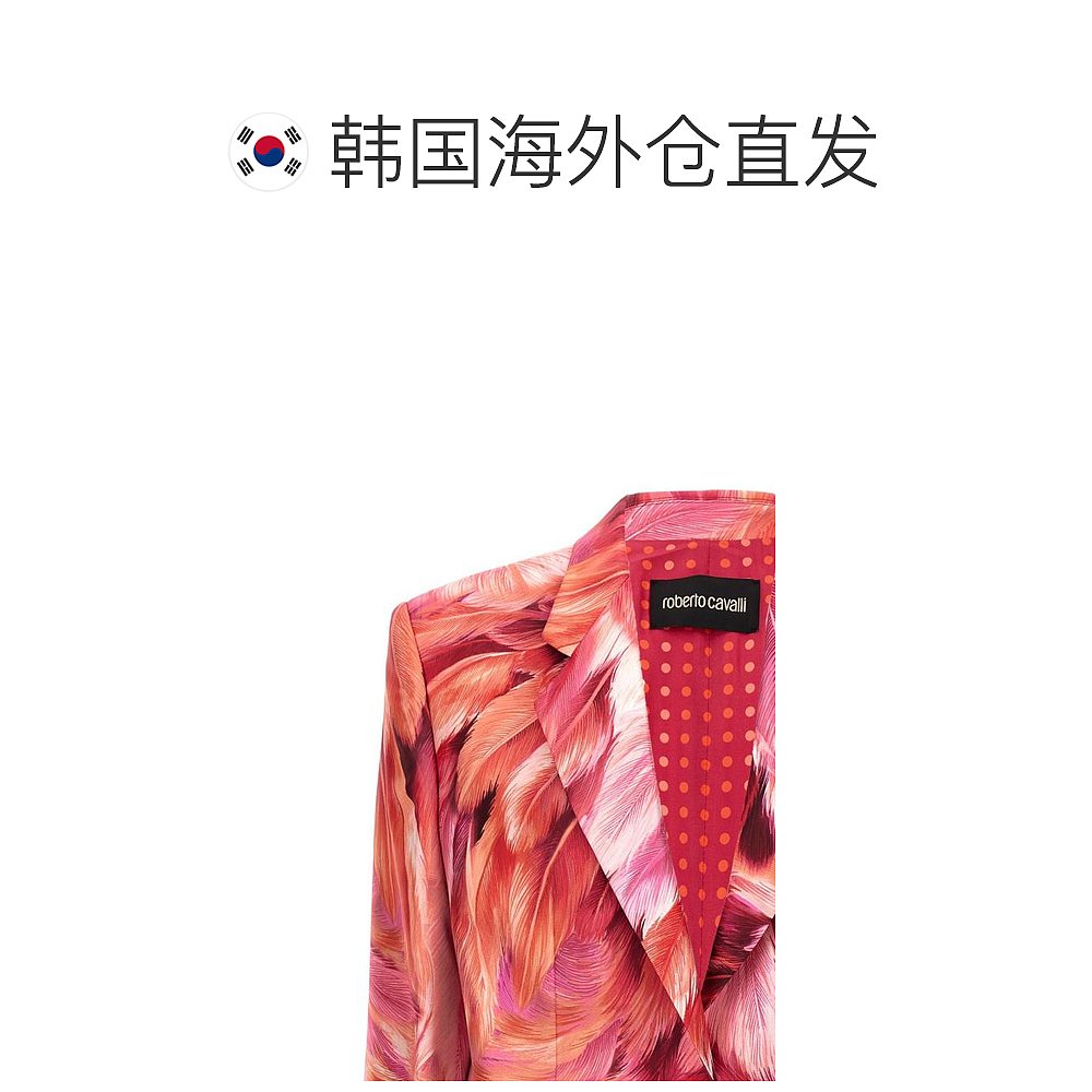 韩国直邮ROBERTO CAVALLI24SS中长连衣裙女SWT4024QL7105597FUCHS - 图1