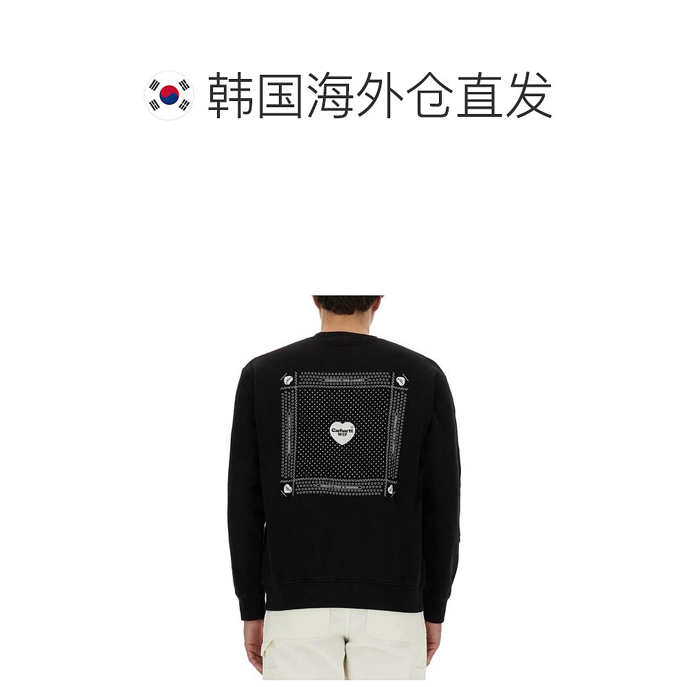 韩国直邮CARHARTT24SS连帽衫 连帽卫衣男I033246 0D2 06 BLACK - 图1