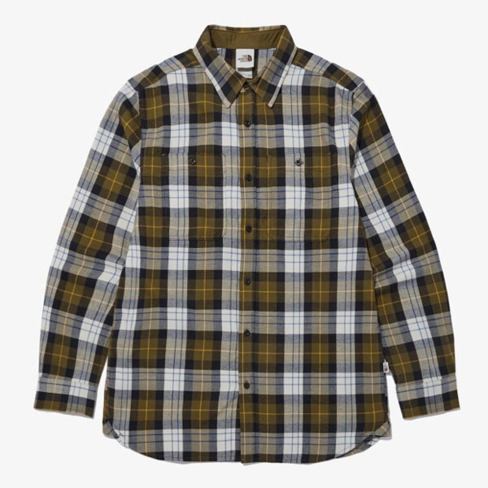 韩国直邮THE NORTH FACE 运动T恤 UQC/NH8LN70B/Men/Flannel/Shir - 图2