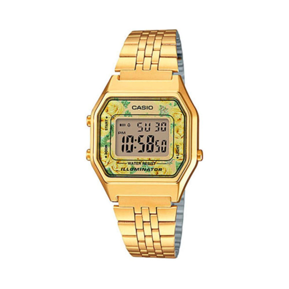 韩国直邮[CASIO] 女士 金属链 手表 LA680WGA-9C - 图0