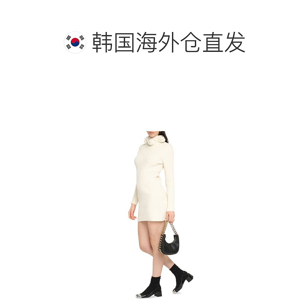 韩国直邮BLUMARINE22FW中长连衣裙女2A269S N0105IVORY - 图1