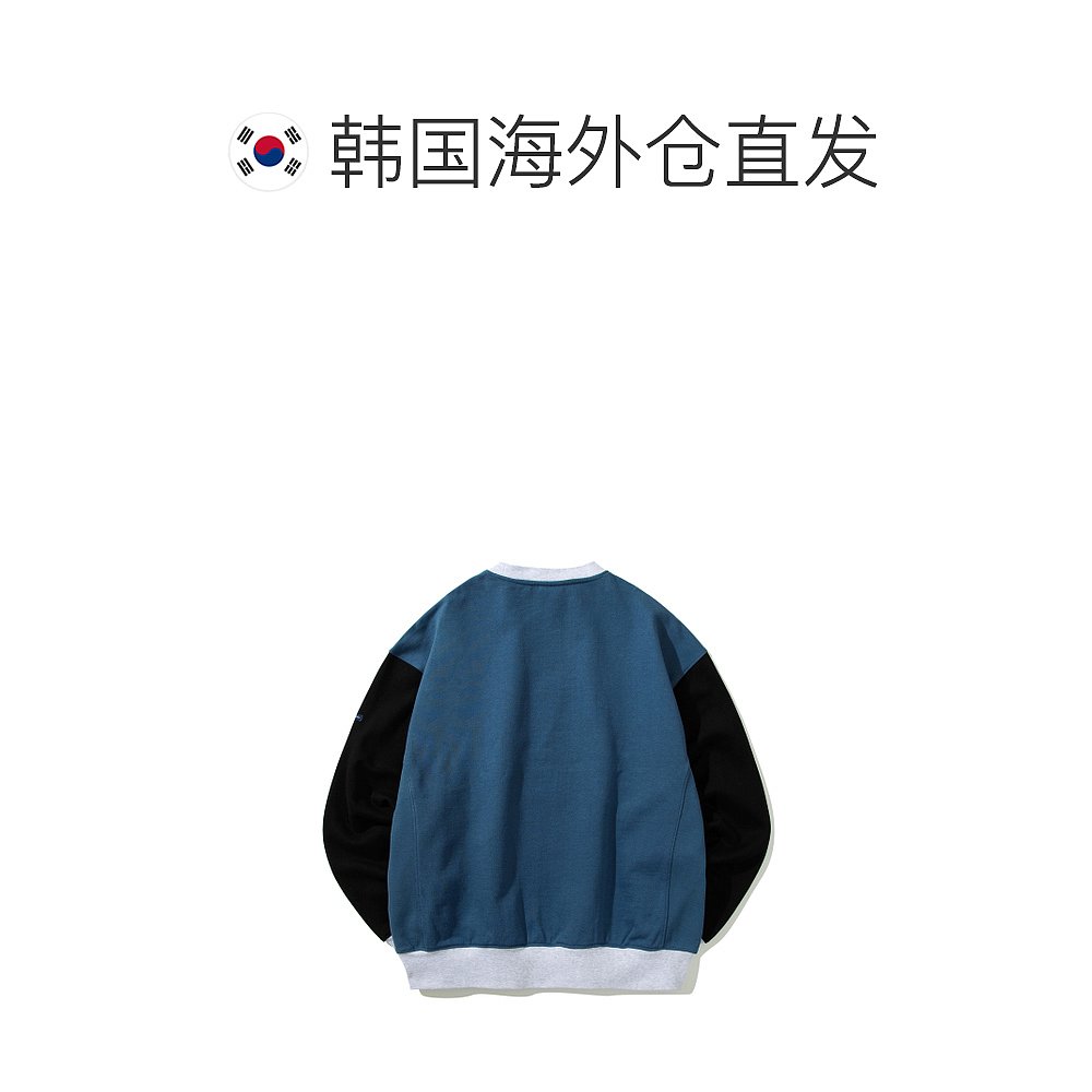 韩国直邮YALE HEAVYWEIGHT MIXED CREWNECK INDIGO男针织YD09CR10-图1