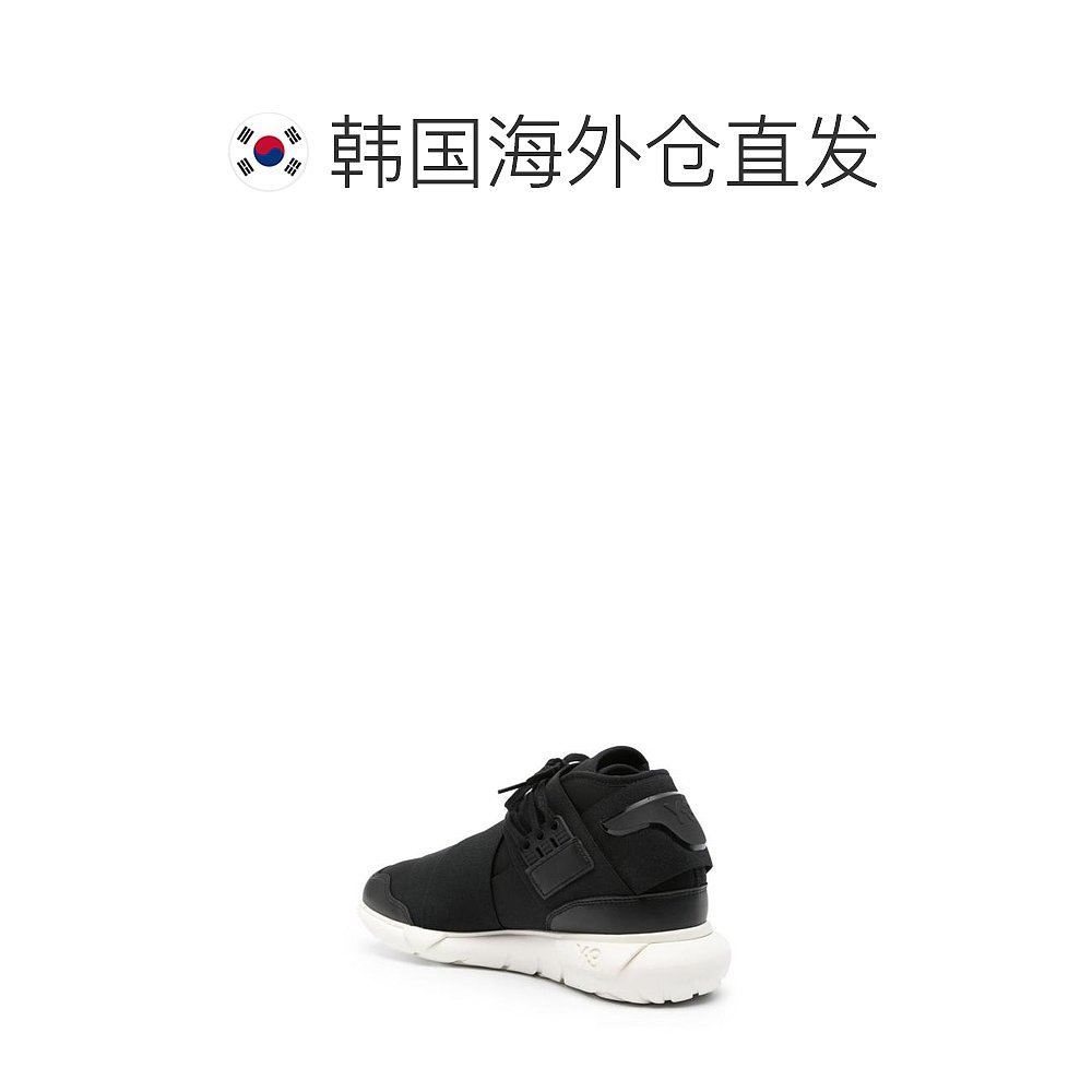 韩国直邮ADIDAS Y324SS平板鞋女IG4073BLACK BLACK OFF WHITE - 图1