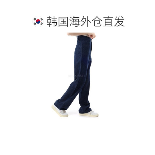 韩国直邮Baserange 蓝色牛仔纳瓦洛长裤 (TRNA-CO-AU24) 牛仔裤 - 图1