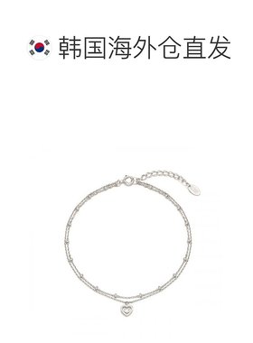 韩国直邮STONEHENGE 爱心正品韩系精致首饰百搭脚链SC1769玫瑰金