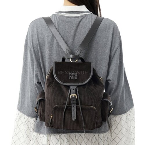 韩国直邮Miu Miu 5BZ042 AF81 F0192 背包双肩包 - 图0