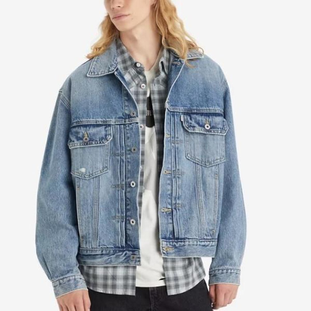 韩国直邮LEVIS 夹克 Levis/SILVERTAB/Trucker Jacket/A7307-0000 - 图2