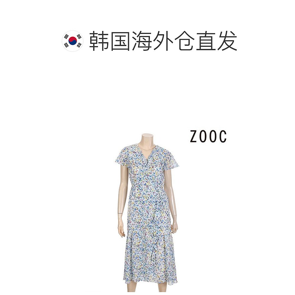 韩国直邮ZOOC连衣裙[HARF CLUB/ZOOC](ZOOC)印花图案围式款-图1