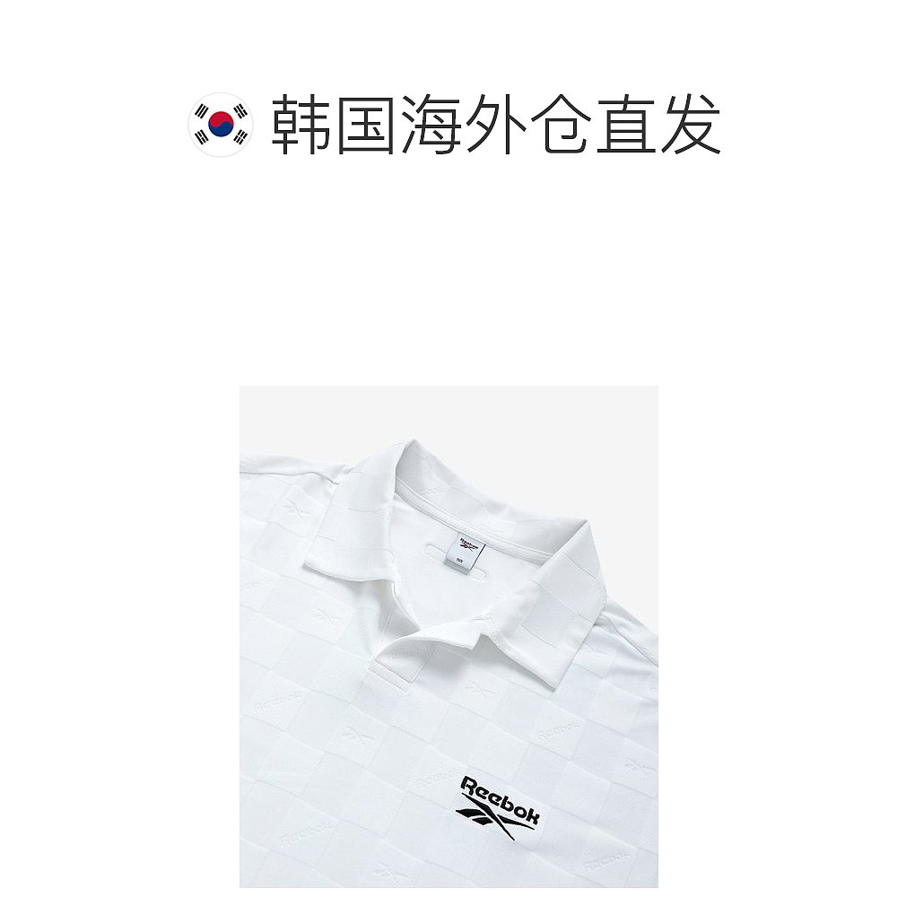 韩国直邮REEBOK锐步 POLO T恤RETS3ER08OW VECTOR CHECKERBOARD - 图1