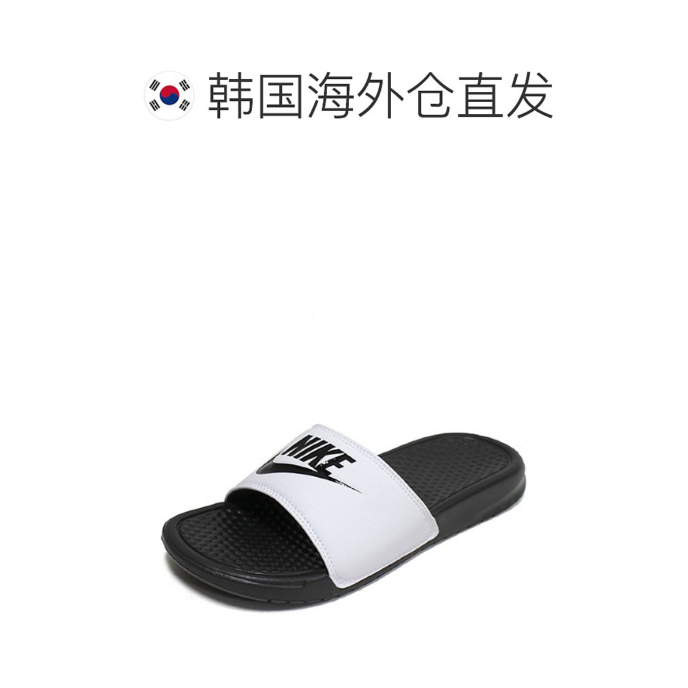 韩国直邮[NIKE] Nike Benesci JDI Slide拖鞋白黑运动鞋343880-10-图1