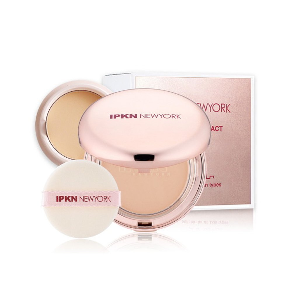 韩国直邮[ipkn] IPKN Satin Finish Pact (Stone + Refill) - 图0