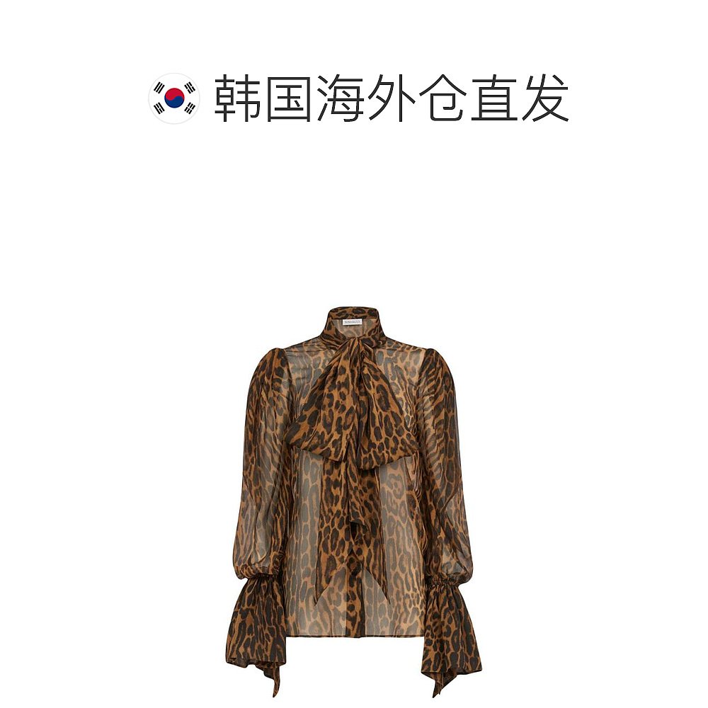 韩国直邮NINA RICCI24SS长袖T恤女98435 24PCTO029SE1392I LEOPAR - 图1