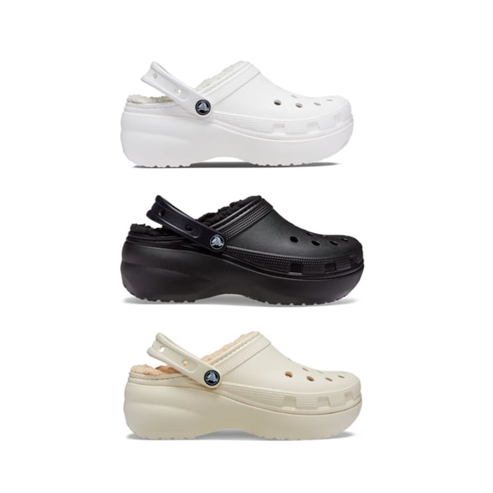 韩国直邮crocs [FUR Lined] Classic Platform Lined Clogs Women - 图0