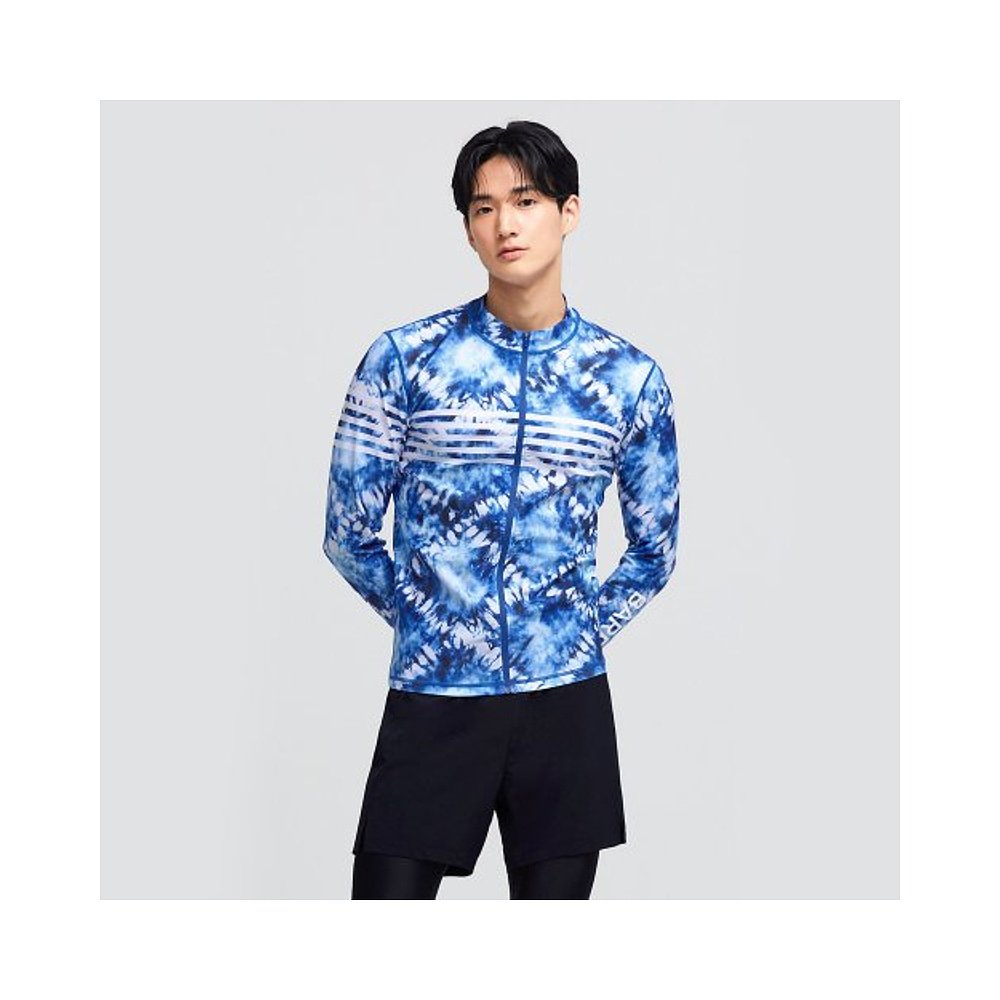 韩国直邮BARREL 男士时尚防晒服MEN OCEAN ZIPUP RASHGUARD LEAF - 图0