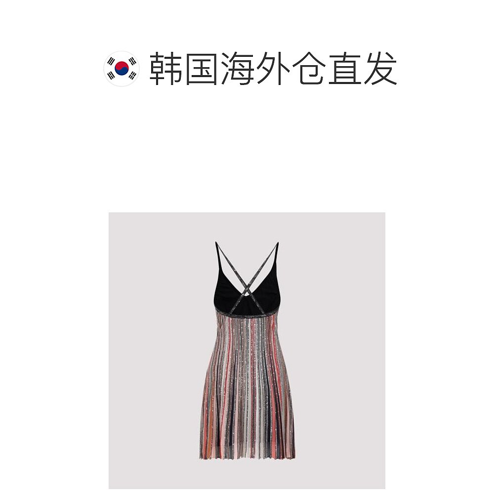 韩国直邮MISSONI24SS中长连衣裙女DS24SG13BK033MMULTICOLOUR - 图1