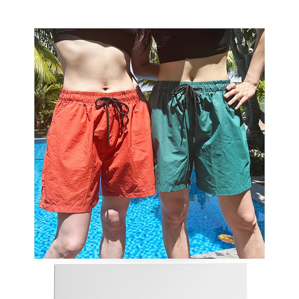 韩国直邮[Bullanggirls][沙滩装/防水] 夏季尼龙沙滩弹性短裤 6co - 图3