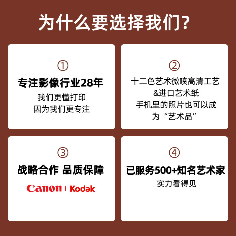 高清打印洗照片相片冲印高质量生活照手机照写真全家福拍立得清晰