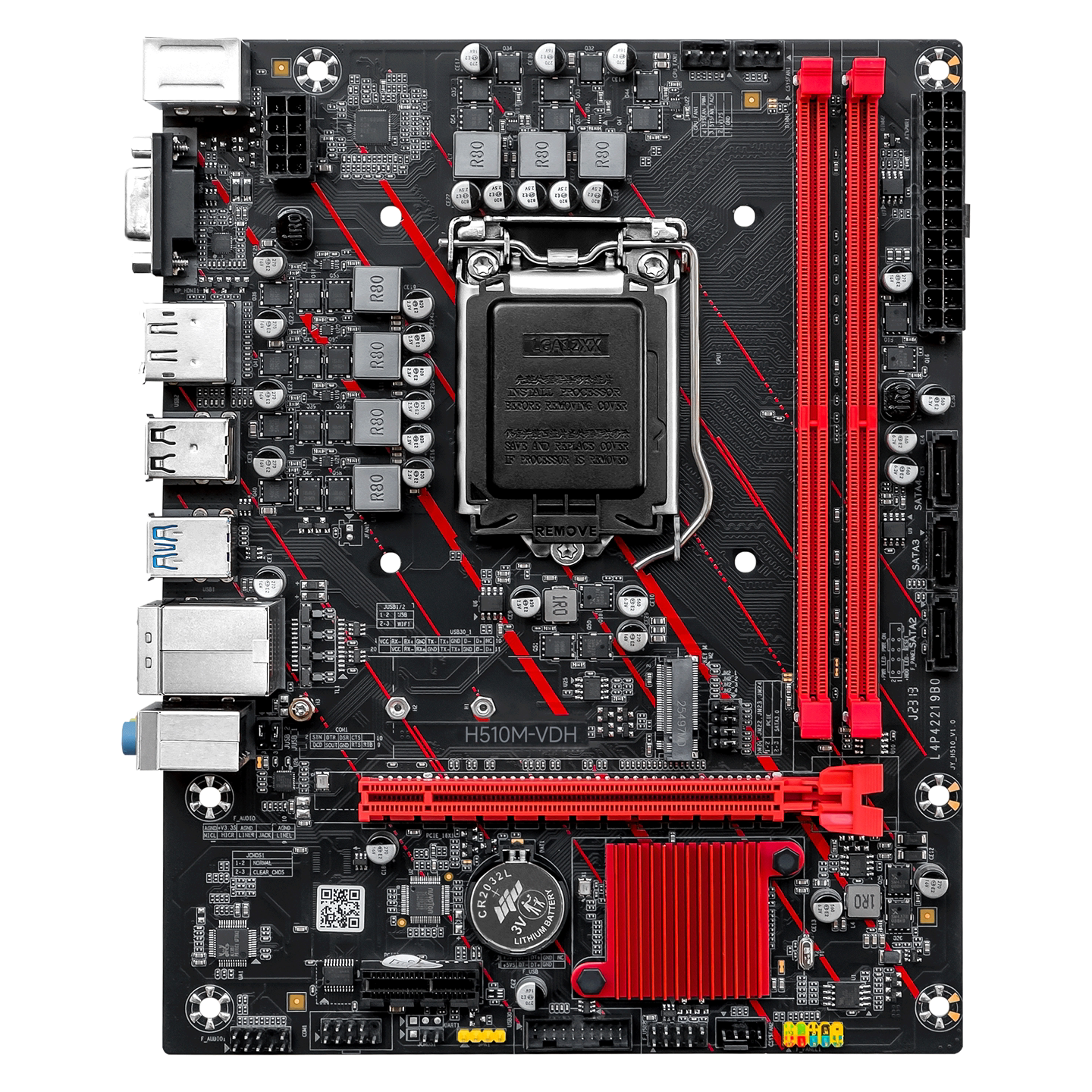 全新精粤H510/H511M主板1200针10/11代CPu兼容B560H410台式机电脑