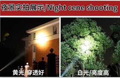 头带电灯头戴式超亮头灯强光充电氙气远射黄光户外矿灯钓鱼手电