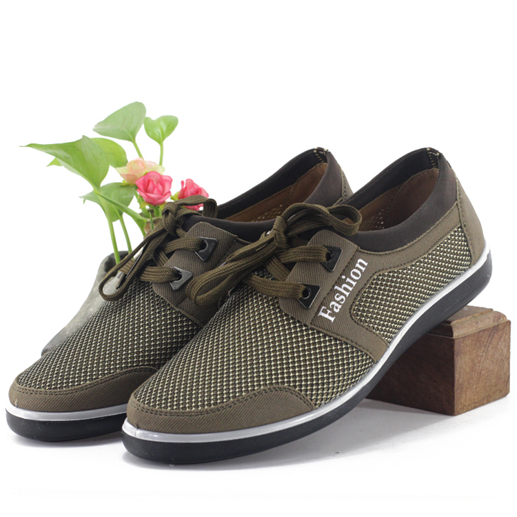 老北京布鞋男士网鞋休闲运动鞋夏季中年爸爸系