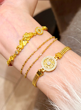 谷岚新年本命年编织红绳金鱼手链