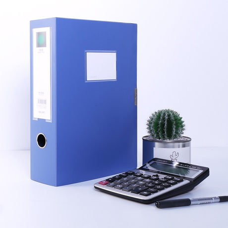 得力5684 档案盒文件夹aba系列a4 75mm 55mm 35mm 25mm档案袋蓝色学校图书馆档案室办公用品单只装