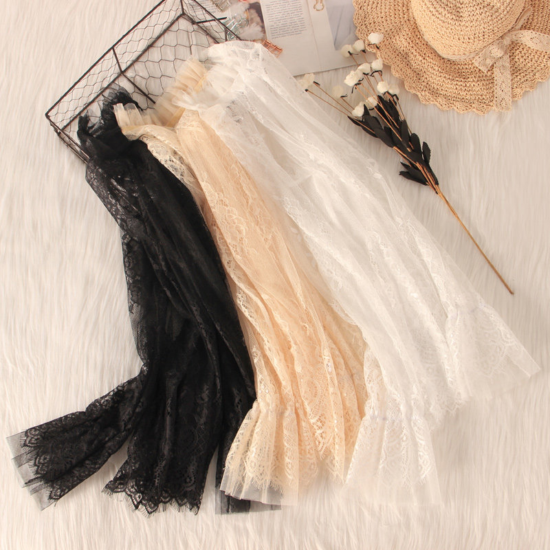 花边领蕾丝春秋高品质喇叭袖打底衫 温娴蕾丝衫/雪纺衫