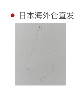 1h可退 日本直邮ete 女士 K10玫瑰金 粉晶项链 初樱系列 761867