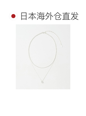 1h可退 日本直邮green label relaxing 女士双层链条波波吊坠项链