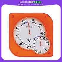 (Japan Direct mail) Empex Temperature And Humidity Gauge Transparent Orange home kitchen in sugar