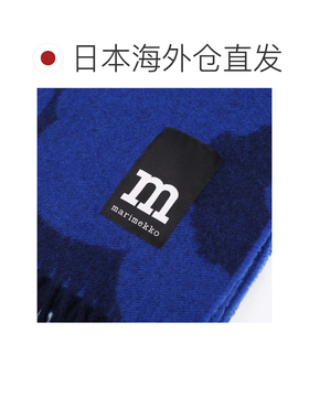 日本直邮MARIMEKKO Unikko 女士围巾 披肩 羊毛混纺 流苏 北欧设