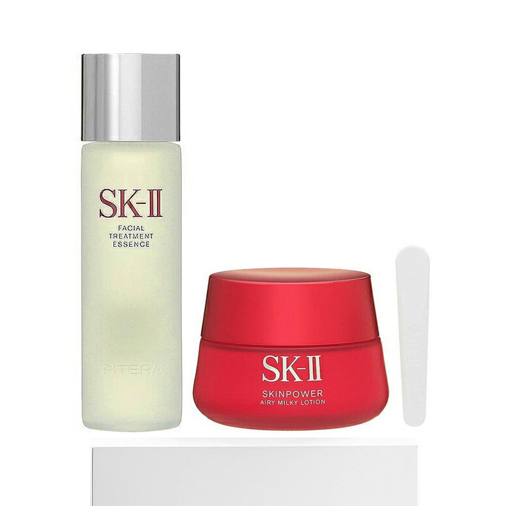 SK II SK2面部护肤套装神仙水精华露230ml+大红瓶80g